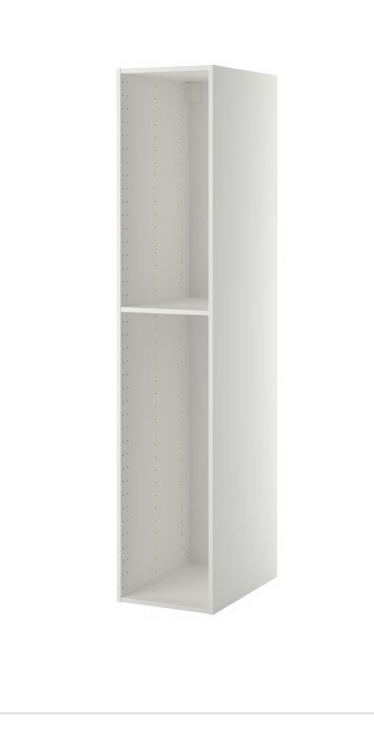 Metod kast IKEA 40x60x200 cm  wit nieuw in doos, Ophalen, 200 cm of meer, Wit, Nieuw
