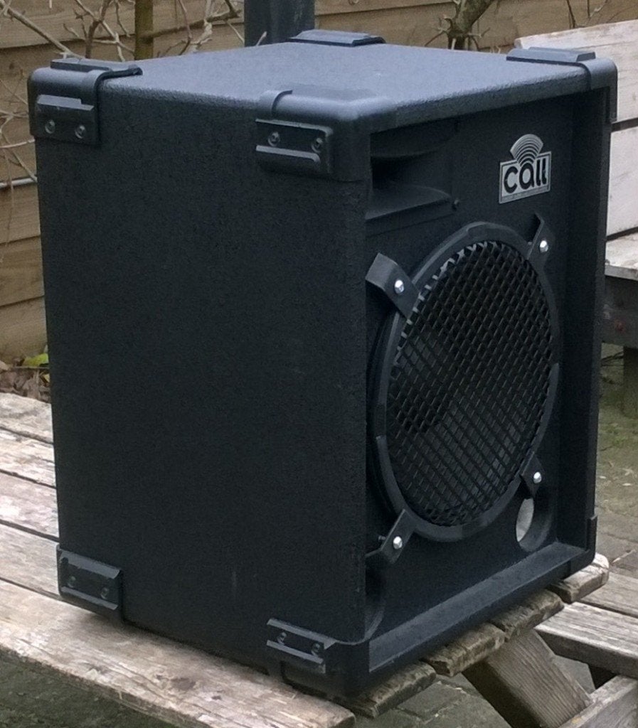 Luidsprekers 10 inch 125 Watt en versterker, Speakerset, Refurbished, Ophalen of Verzenden, Nb