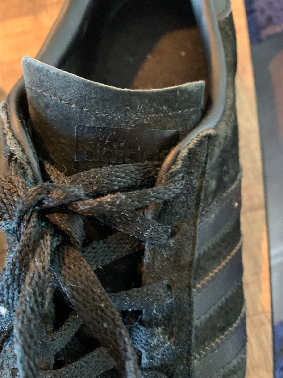 Adidas Campus Sneakers Zwart - Maat 42, Ophalen of Verzenden, Gedragen, Zwart, Sneakers of Gympen