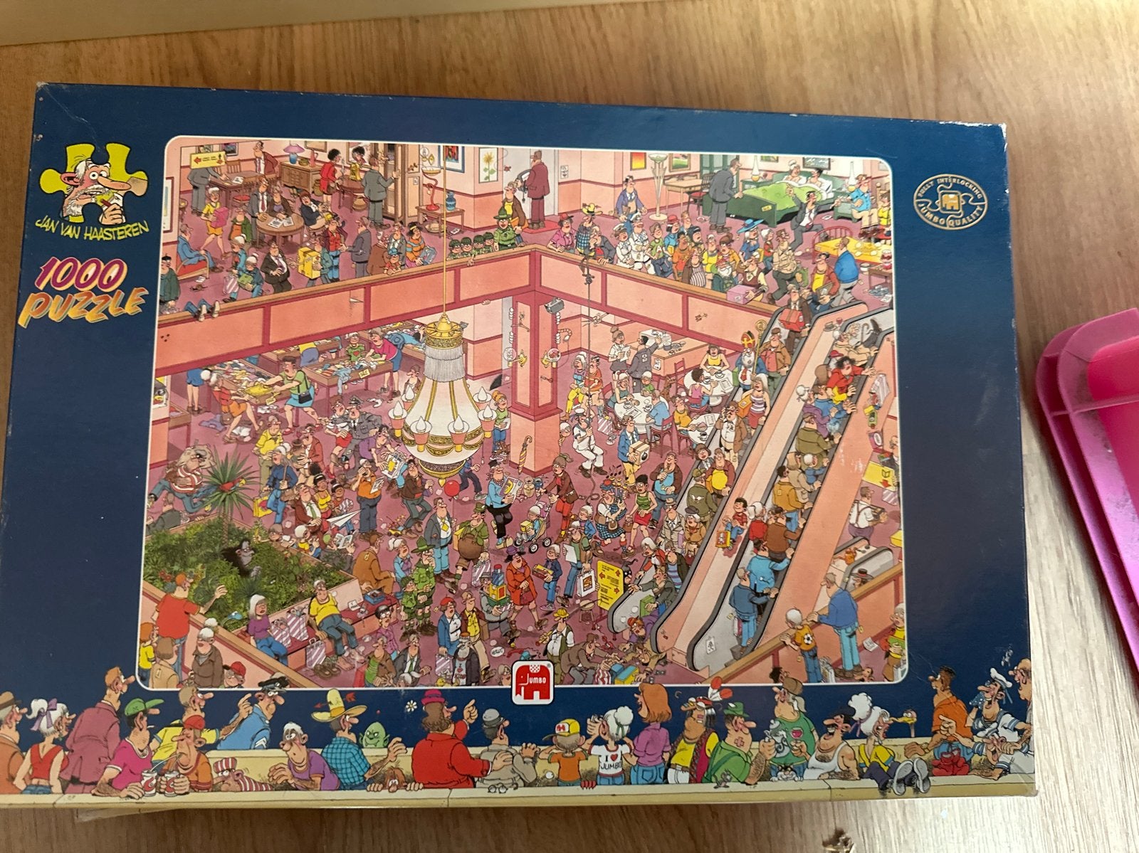 Jan van Haasteren 1000 stukjes - Shop 'til you drop, Ophalen of Verzenden, 500 t/m 1500 stukjes, Zo goed als nieuw, Legpuzzel