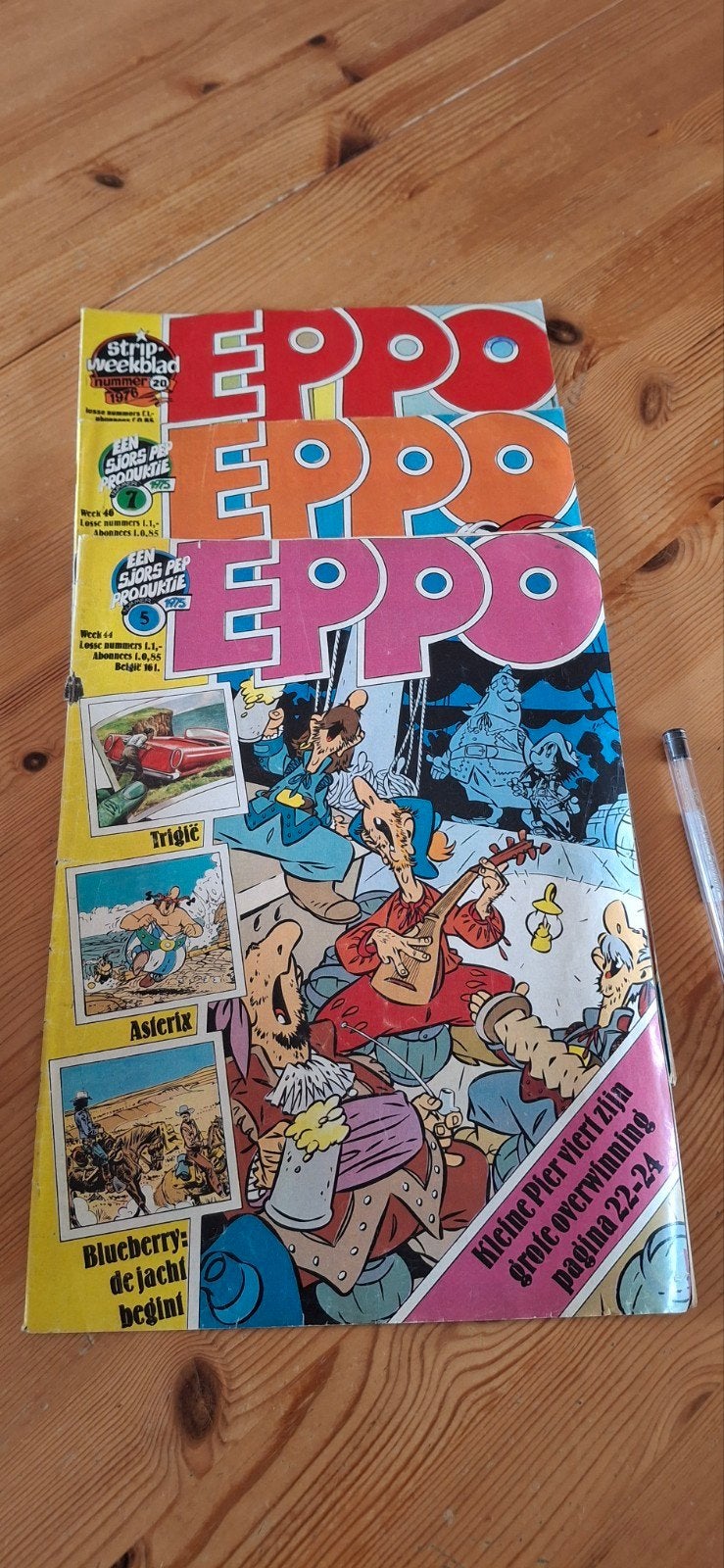 Eppo tijdschriften uit 1975 en 1976 - Diverse nummers, Boeken, Stripboeken, Meerdere stripboeken, Ophalen, Gelezen