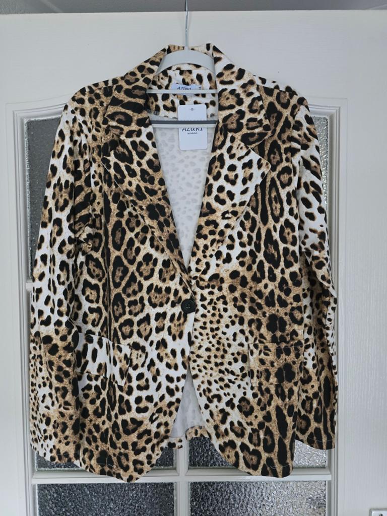 Nieuw azuri blazer xl panter, Ophalen of Verzenden, Nieuw, Maat 46/48 (XL) of groter, Bruin