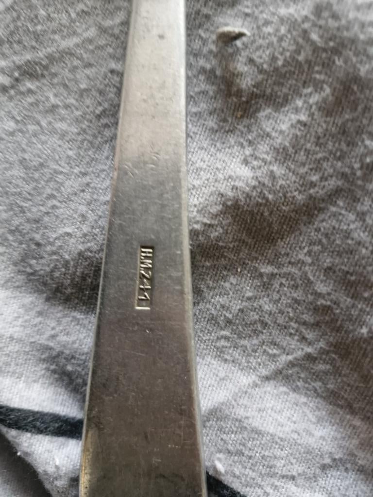 Originele Luftwaffe soeplepel WO2 - gemerkt HMZ41, Ophalen of Verzenden, Duitsland