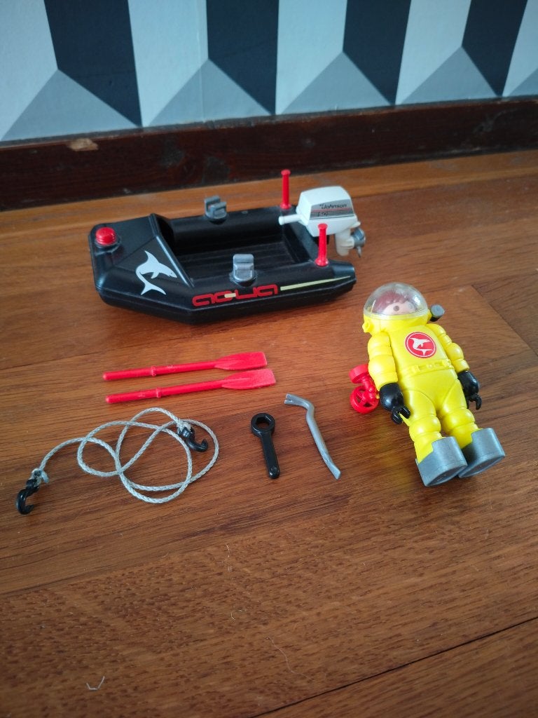 Playmobil 4910 Duiker met boot, Ophalen, Gebruikt, Complete set, Overige typen