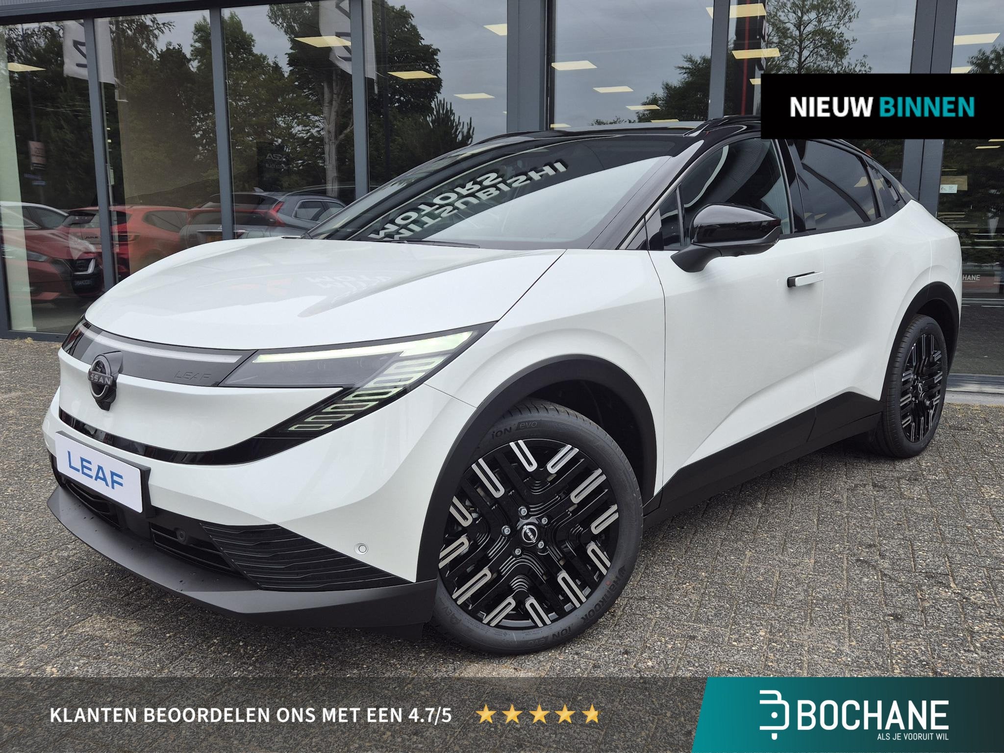 Nissan LEAF Evolve 75 kWh | Bose | Leder | Panoramadak | Act, Huisgarantie, Met garantie (alle), Wit, 75 kWh
