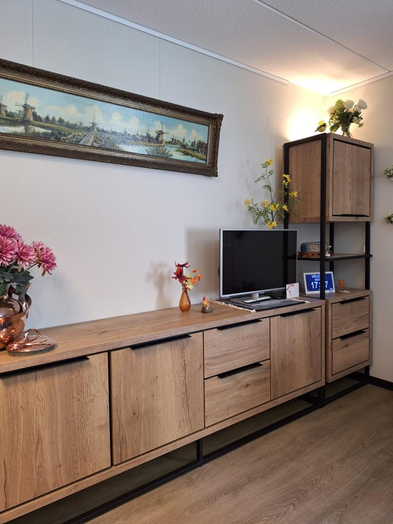 Dressoir en hoge kast Pronto Wonen -als nieuw-, Huis en Inrichting, Ophalen of Verzenden, Zo goed als nieuw, 25 tot 50 cm
