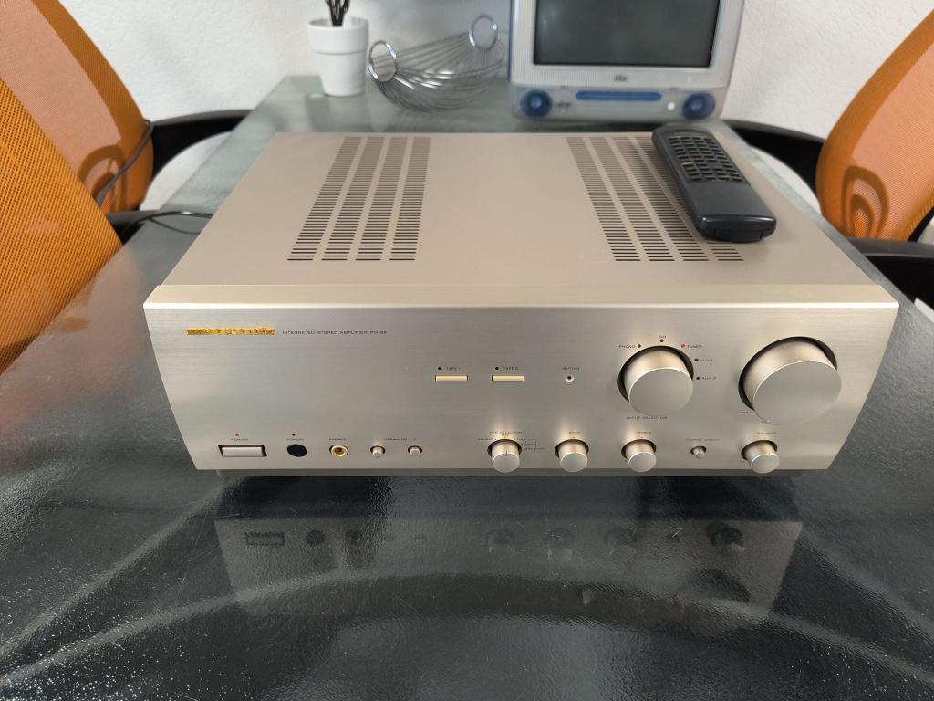 Marantz PM-68 Versterker + AB (Champagne), Marantz, Ophalen of Verzenden, Zo goed als nieuw, 60 tot 120 watt