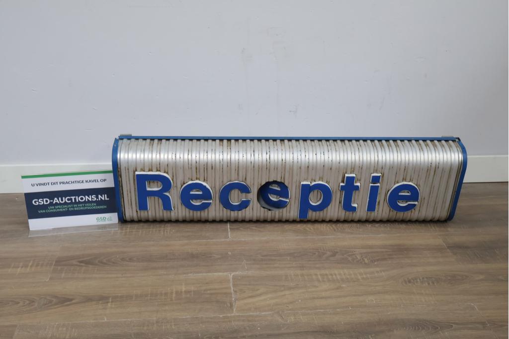 Vintage Elektrisch Receptie Uithangbord, Ophalen of Verzenden
