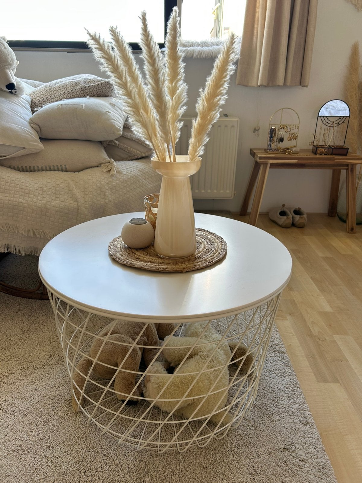 Opbergtafel, Ophalen, Minder dan 55 cm, Gebruikt, Rond