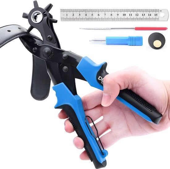 Gaatjes maker riem, leergereedschap, gatenmaker,  set nieuw, Ophalen of Verzenden, Nieuw