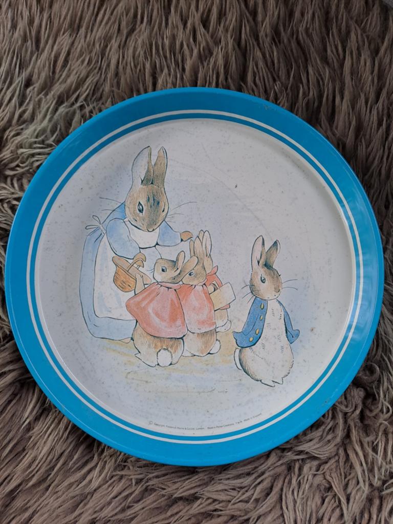 Vintage Beatrix Potter Pieter Konijn(Peter Rabbit) dienblad, Antiek en Kunst, Ophalen of Verzenden