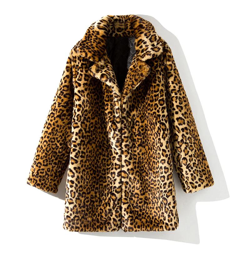 Luipaard nep bontjas bont jas winterjas winter dames panter, Verzenden, Nieuw, Maat 38/40 (M), Bruin