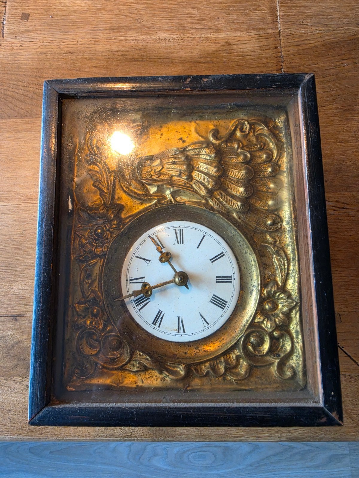 Antieke Wand klok met Gouden paradijsvogel ? zwarte woud, Ophalen of Verzenden