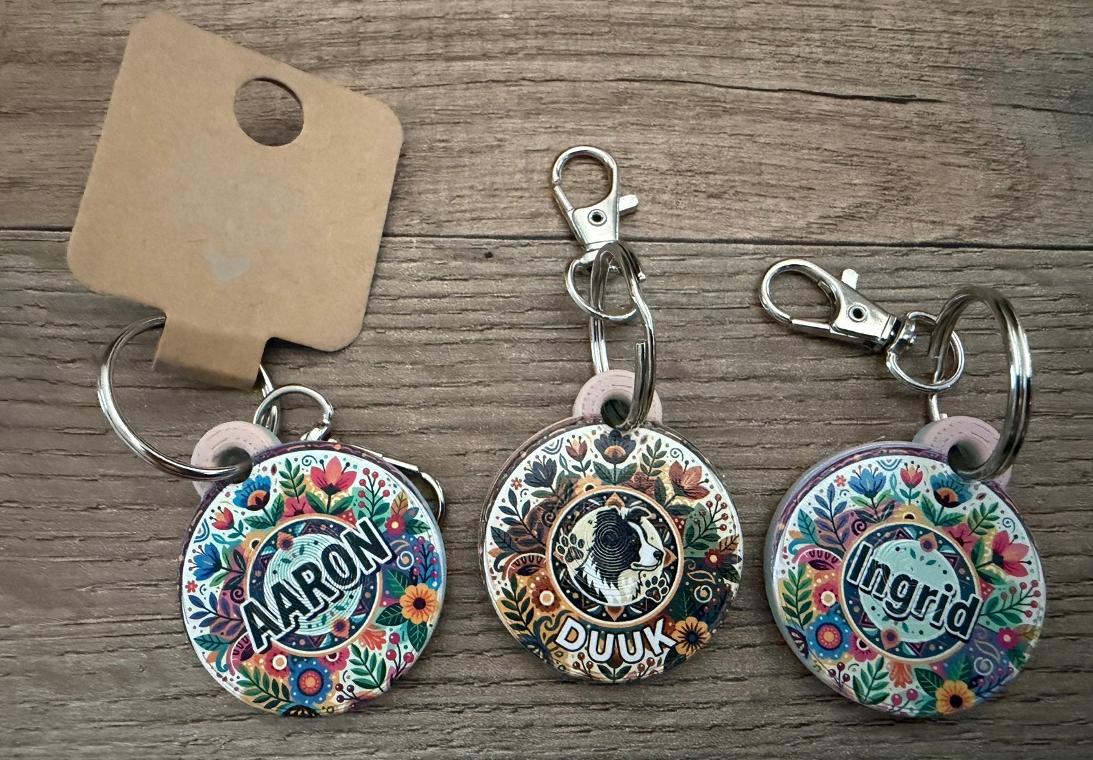 Slimme NFC Hondenpenning / Sleutelhanger met naam 2 voor €12, Ophalen, Nieuw