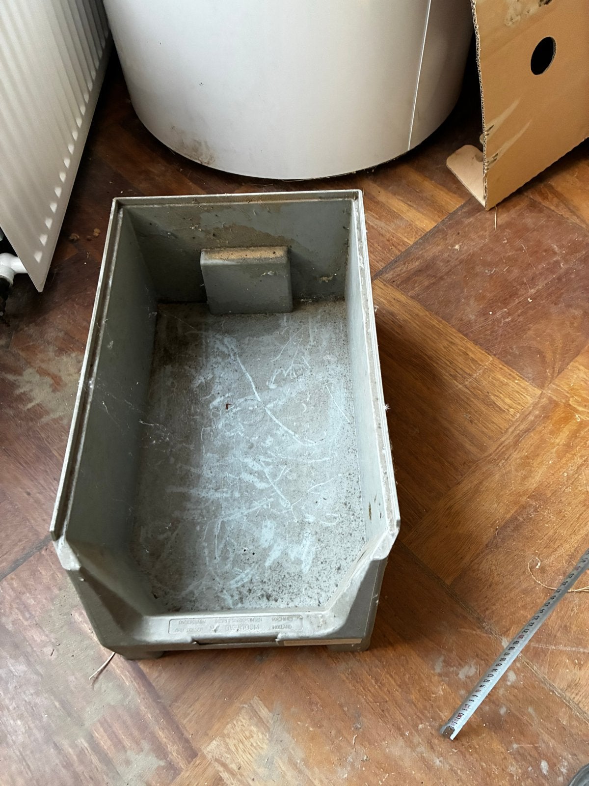 Grijze kunststof bak - 49x30x27 cm 7 stuks, Ophalen, Gebruikt, 50 tot 100 cm, 5 – 50