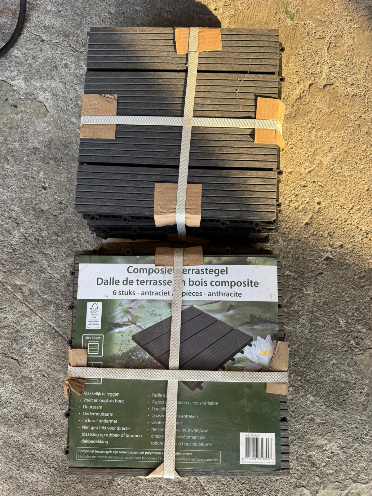 Composiettegels 2 pak = 12 stuks NIEUW, Ophalen, Nieuw