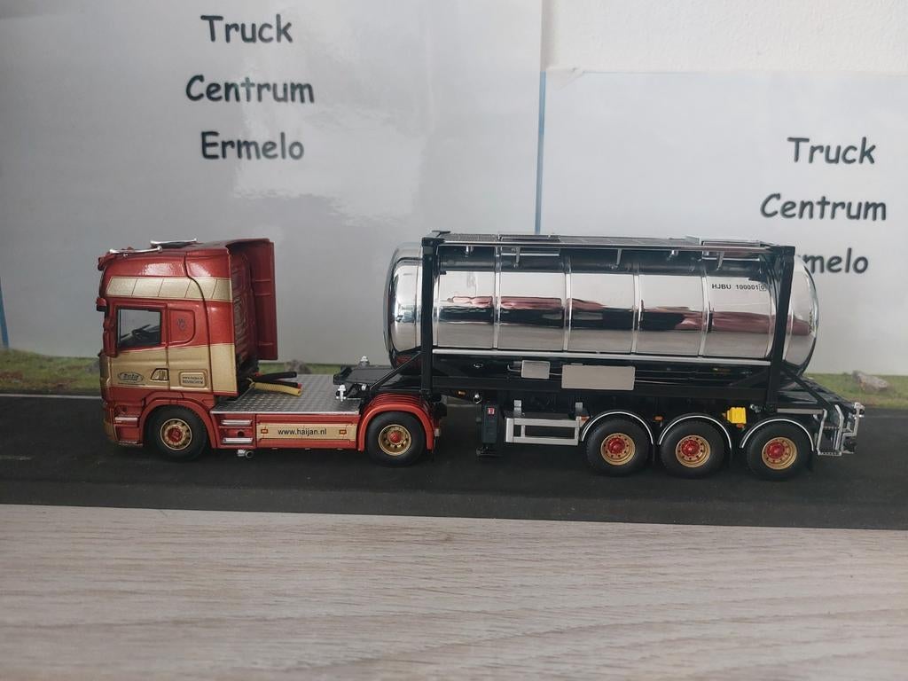 Scania R serie Topline 4x2 met tankcontainer 20 ft van Javi, Ophalen of Verzenden, Nieuw, Bus of Vrachtwagen, Wsi