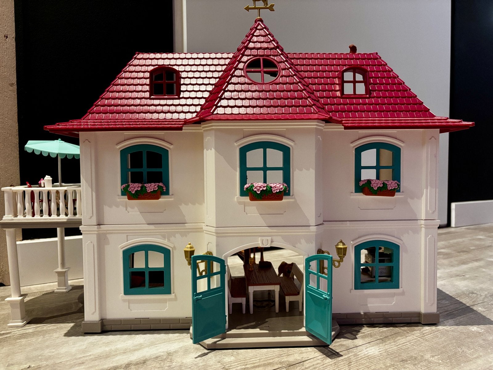 Compleet Schleich huis en Stallen, incl alle Accessoires!, Ophalen, Gebruikt, Jongen of Meisje