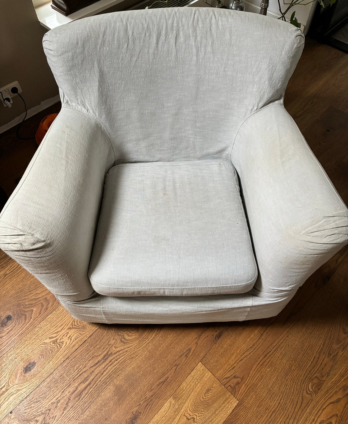IKEA Tomelilla fauteuil uit 1996 met 6 afneembare hoezen, Ophalen, Gebruikt, Landelijk klassiek, 75 tot 100 cm