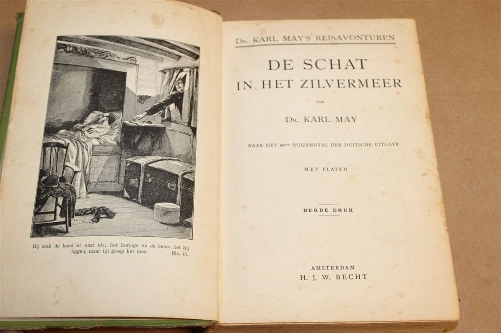 De Schat in het Zilvermeer — Karl May Reisverhalen, 1917, Ophalen of Verzenden, Gelezen