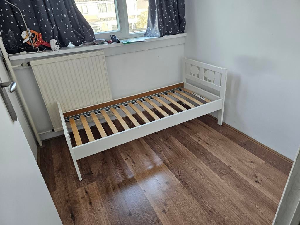 Leuk Ikea bed met schaapjes, Ophalen, Gebruikt, 70 tot 85 cm, 140 tot 160 cm