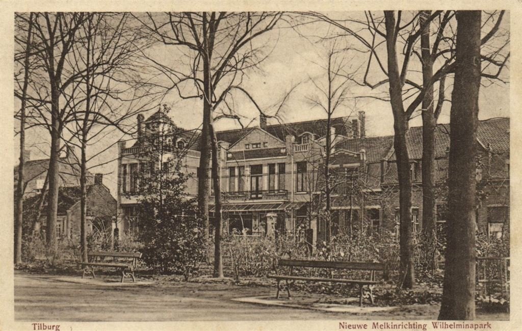 Tilburg - Nieuwe Melkinrichting Wilhelminapark - 1915 gelope, Verzenden, Voor 1920, Gelopen, Noord-Brabant