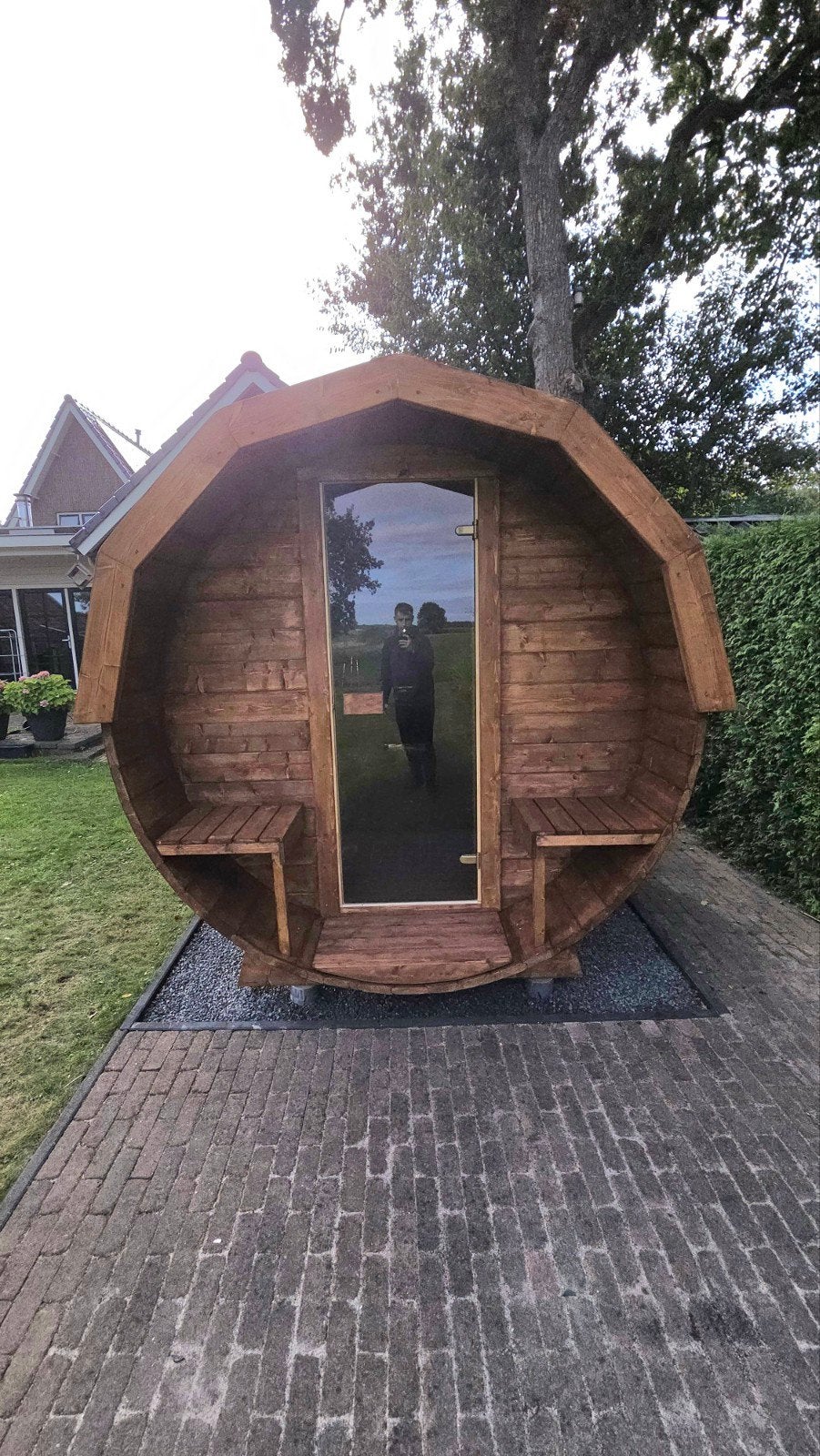 3M Barrel Sauna Gratis Levering en Plaatsing - 10% KORTING, Sport en Fitness, Sauna, Ophalen of Verzenden, Nieuw, Complete sauna