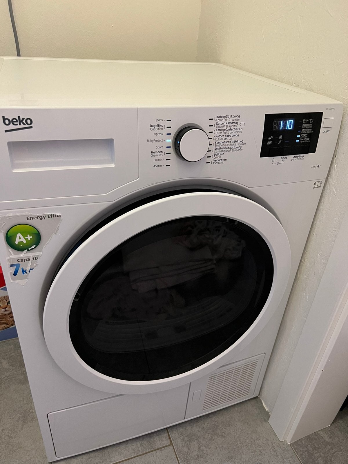 Beko wasdroger, Ophalen, Zo goed als nieuw