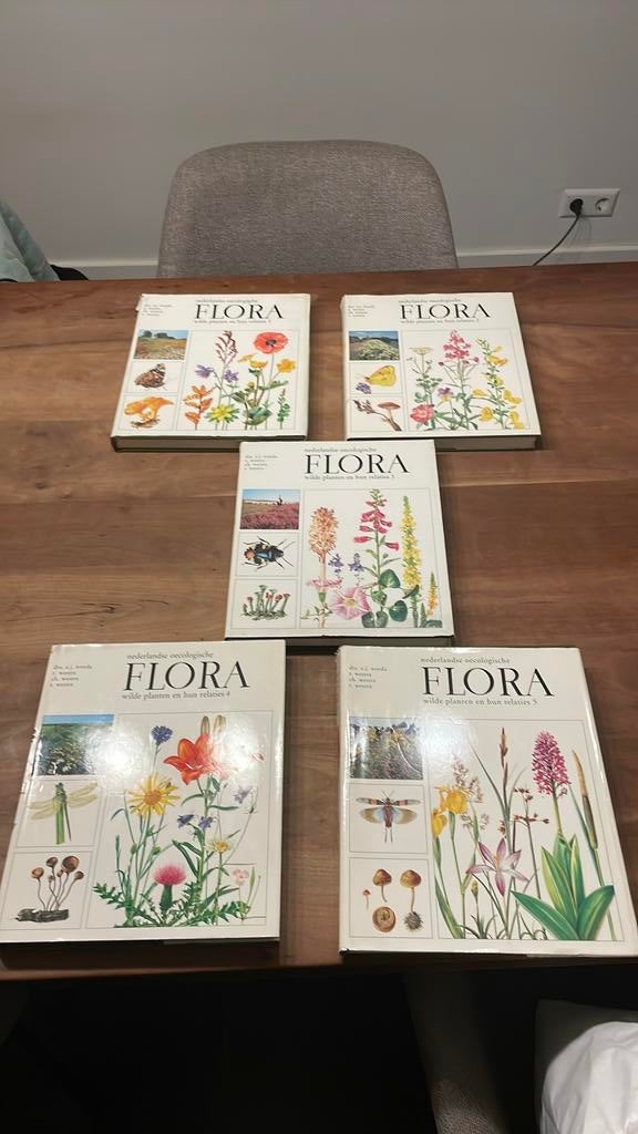 Nederlandse oecologische Flora deel 1-5, Boeken, Ophalen, Zo goed als nieuw, Bloemen, Planten en Bomen