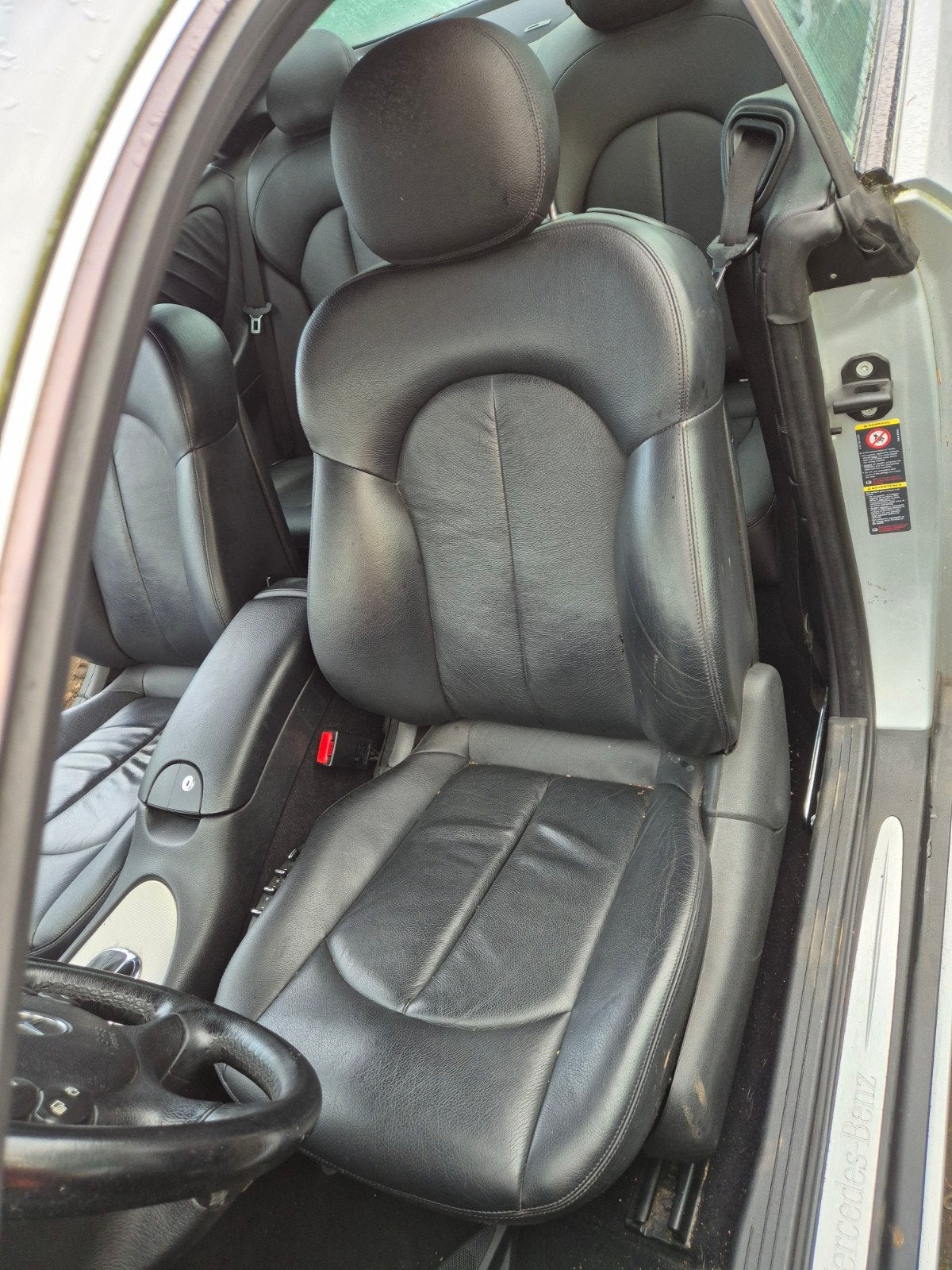 Mercedes clk c209 coupé zwart lederen interieur, Auto-onderdelen, Interieur en Bekleding, Ophalen