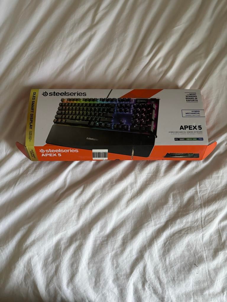 SteelSeries Apex 5 Gaming Toetsenbord - Hybride Mechanisch, Computers en Software, Toetsenborden, Ophalen, Gaming toetsenbord
