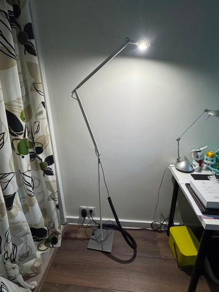 Designed Led standing lamp-Height & Light Adjustable, Ophalen, Zo goed als nieuw, Metaal, 150 tot 200 cm