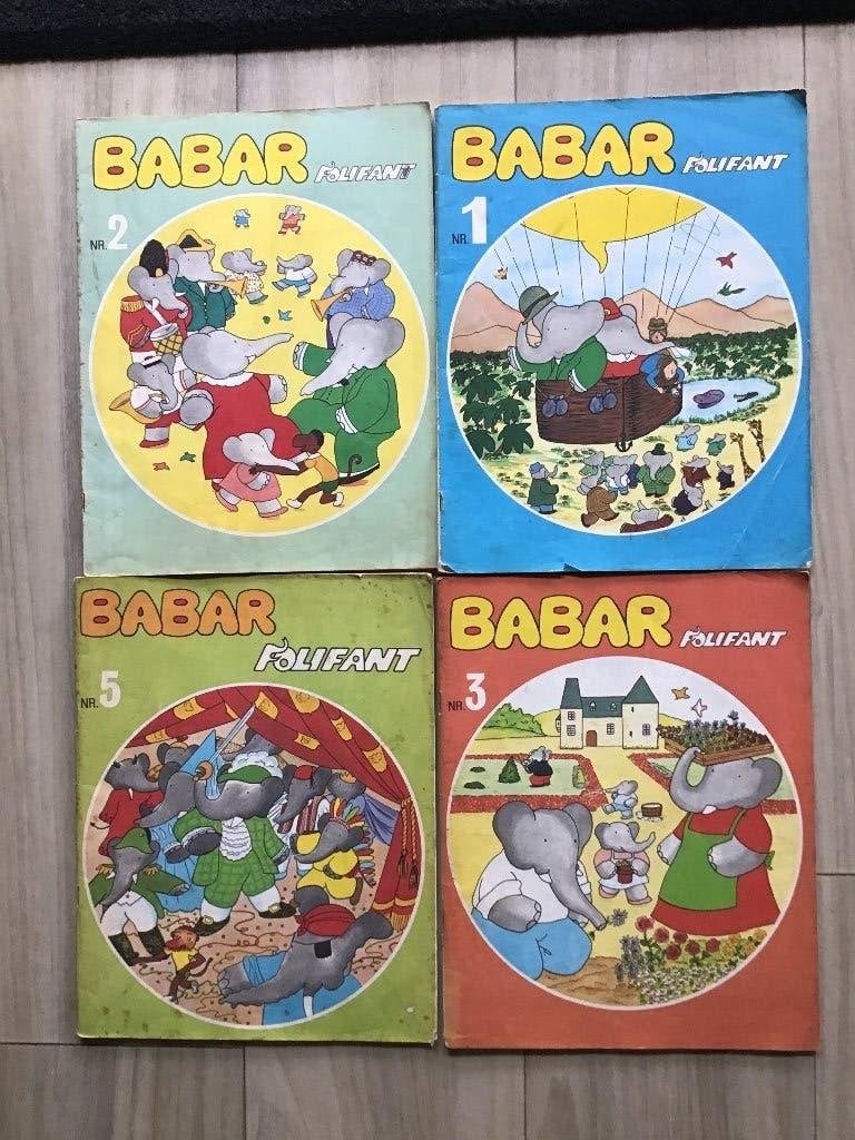 4 Babar folifant speelboeken naar Laurent de Brunhoff, Ophalen of Verzenden, Gelezen, Fictie algemeen