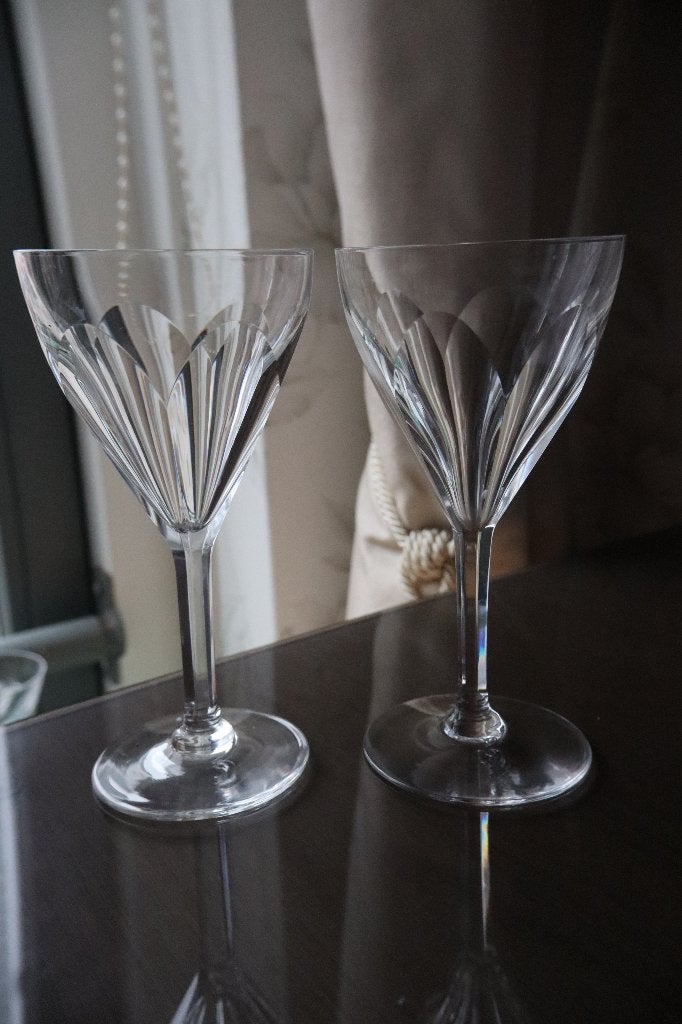 Antieke Val St Lambert Elegance wijnglazen, Antiek en Kunst, Antiek | Glas en Kristal, Ophalen of Verzenden