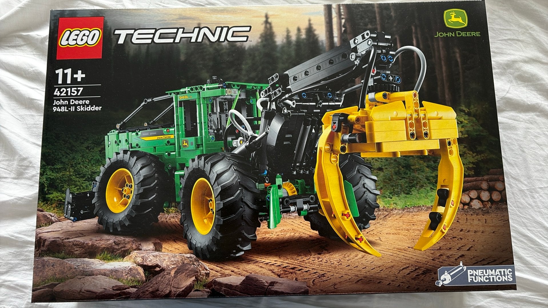 LEGO Technic John Deere 948L-II houttransportmachine (42157), Ophalen, Lego, Zo goed als nieuw, Technic