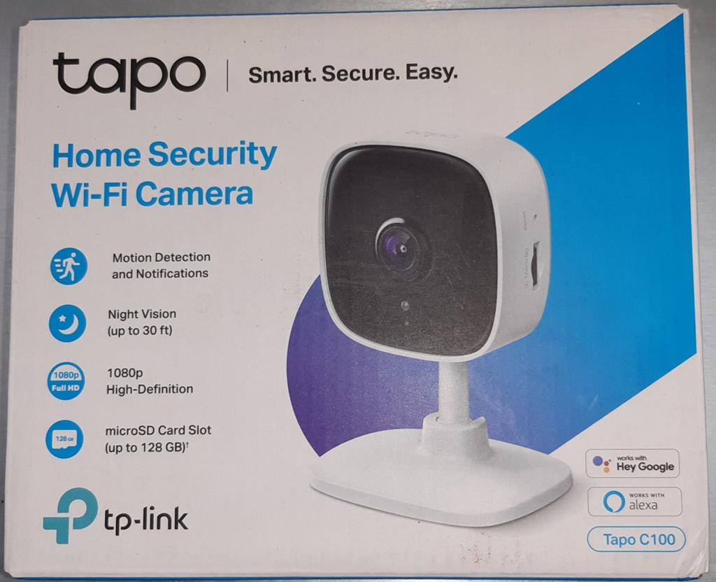 Tapo C100 Home Security Wi-Fi Camera 1080p, Ophalen of Verzenden, Nieuw