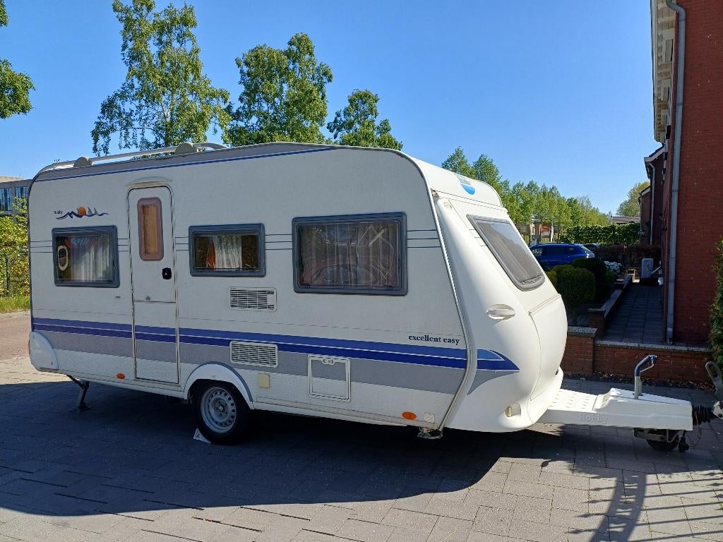 Hobby excellent easy 450 2006, Vast bed, Luifel, Rondzit, Hobby