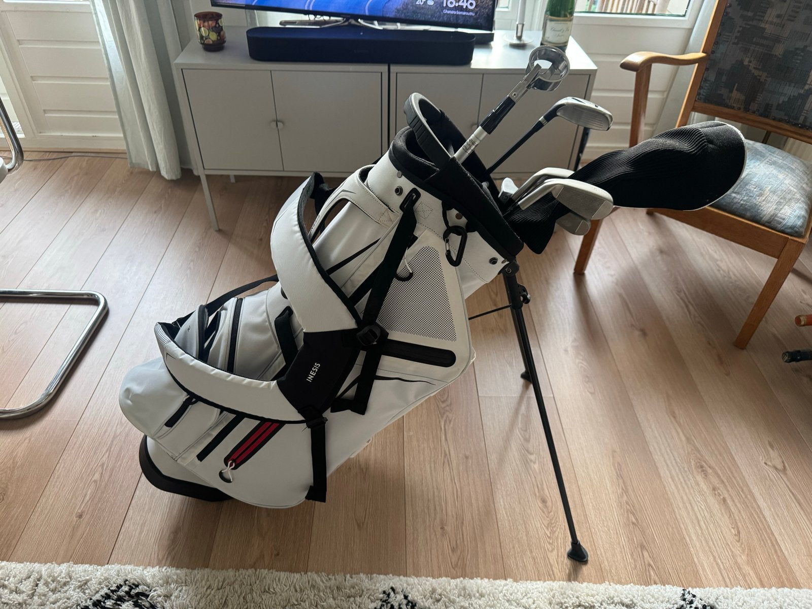Halve golfset met tas - Inesis 100 serie. Minimaal gebruikt