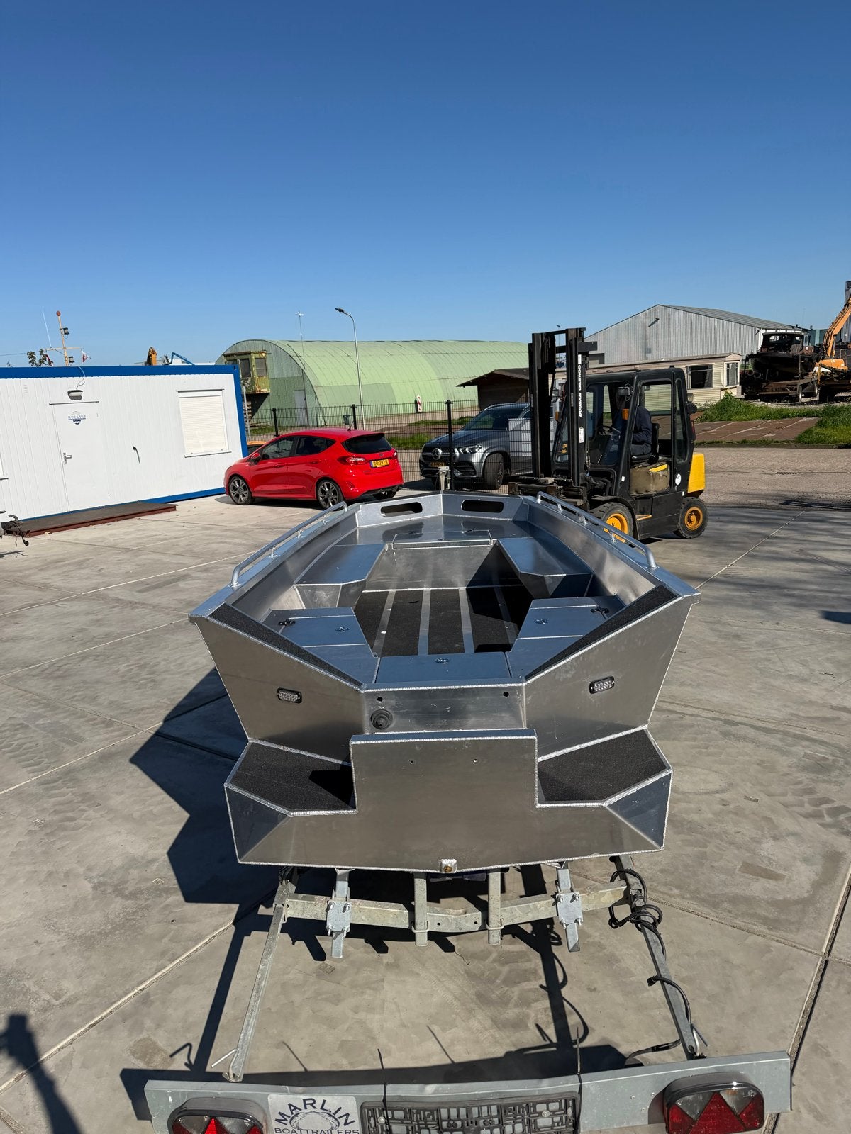 Robuuste Aluminium boot - Nieuw - DEMO, Watersport en Boten, Vis- en Consoleboten, Nieuw, Ophalen