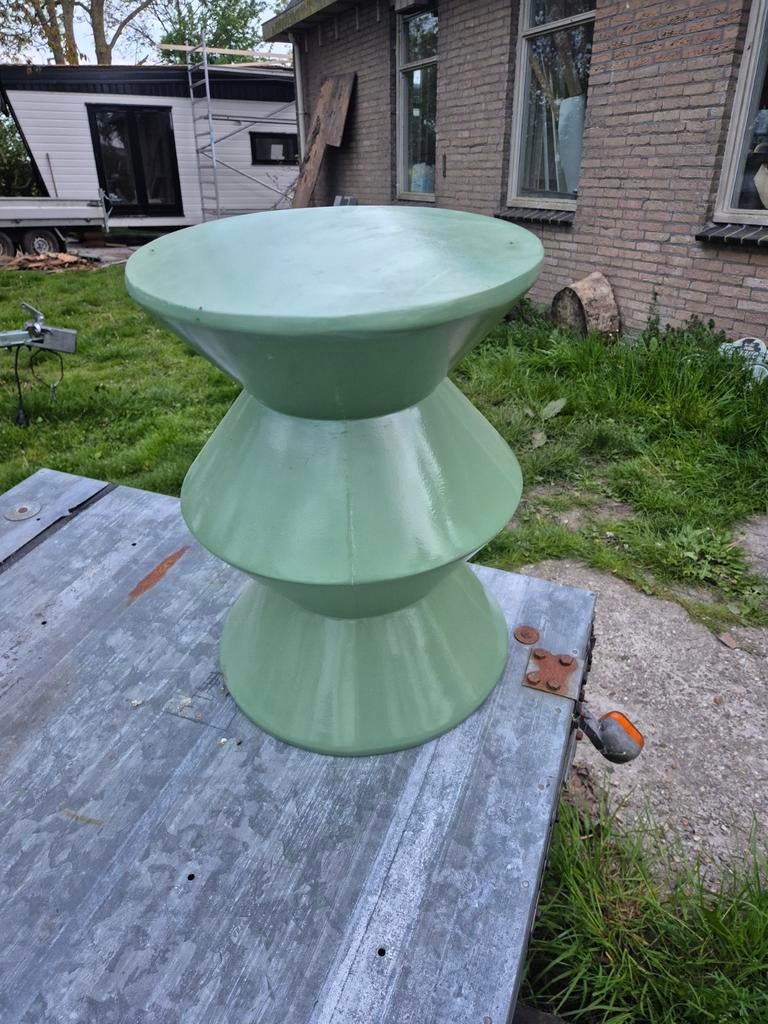 Leuke groene bijzettafel / krukje, 45 tot 60 cm, Overige materialen, Minder dan 55 cm, Gebruikt
