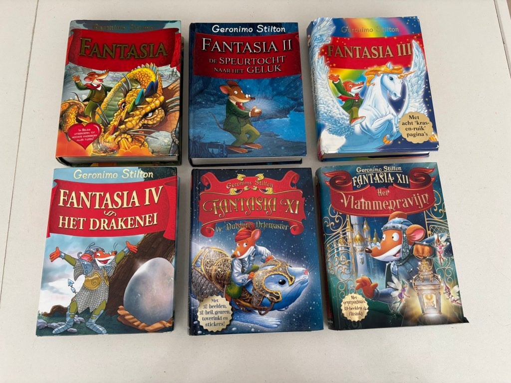 Geronimo Stilton fantasia-reeks boek 1, 2, 3, 4, 11 en 12!, Boeken, Kinderboeken | Jeugd | onder 10 jaar, Ophalen of Verzenden
