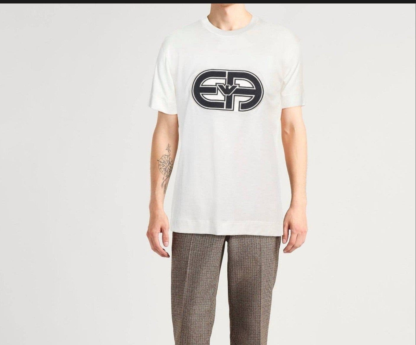 Emporio Armani T-shirt off white - Nieuw en originele 3xl, Emporio Armani, Wit, Nieuw, Overige maten