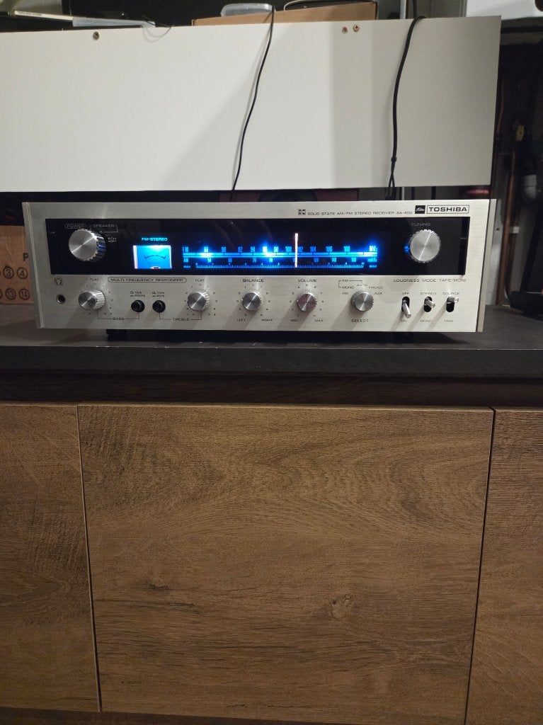 Toshiba SA-400 Receiver, Zo goed als nieuw, Ophalen, Overige merken, Minder dan 60 watt