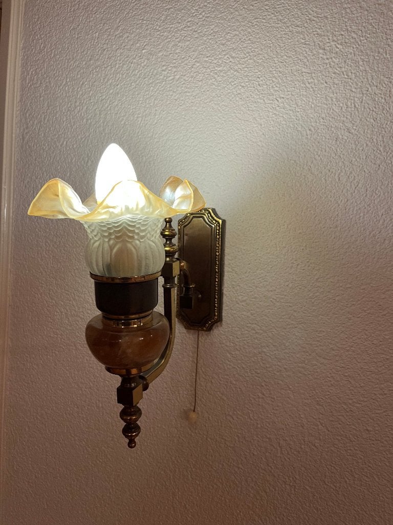 Antieke wandlamp, Antiek en Kunst, Ophalen of Verzenden