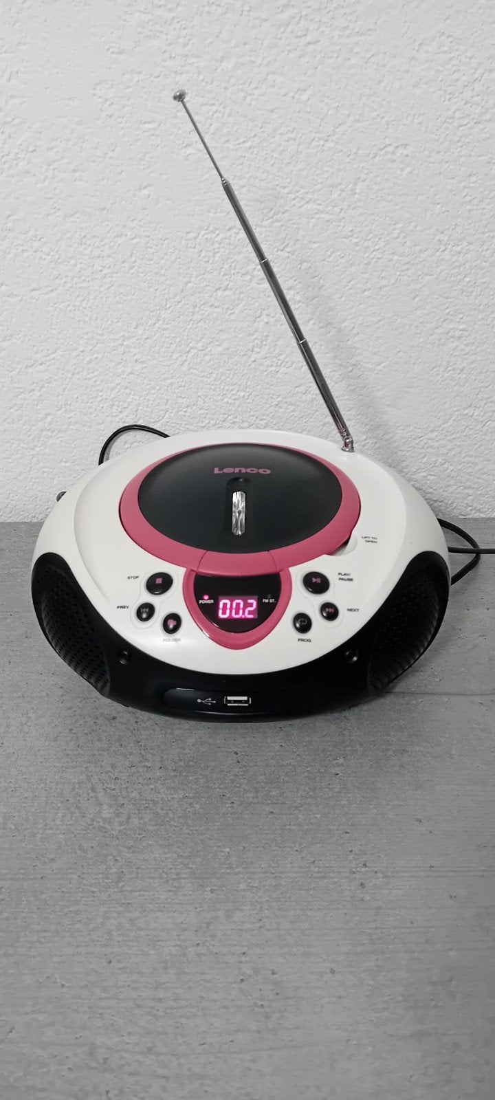 Lenco CD-speler met USB, FM/AM Radio - Werkt perfect!, Ophalen of Verzenden, Gebruikt, Radio, Met cd-speler