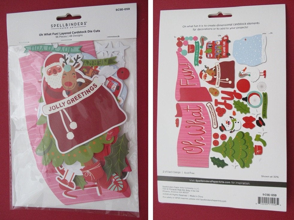 Spellbinders; Oh what Fun ( die cuts ), Ophalen of Verzenden, Nieuw, Kerst, Knipvel