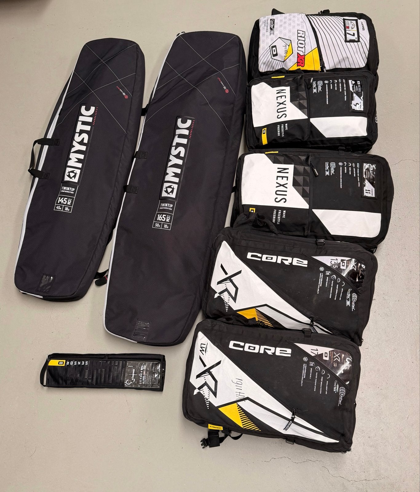 In prijs verlaagt!! Core Kites, Boardschmiede Boards, Watersport en Boten, Kitesurfen, Gebruikt, Kitesurf-set, Twintip, 11 m²