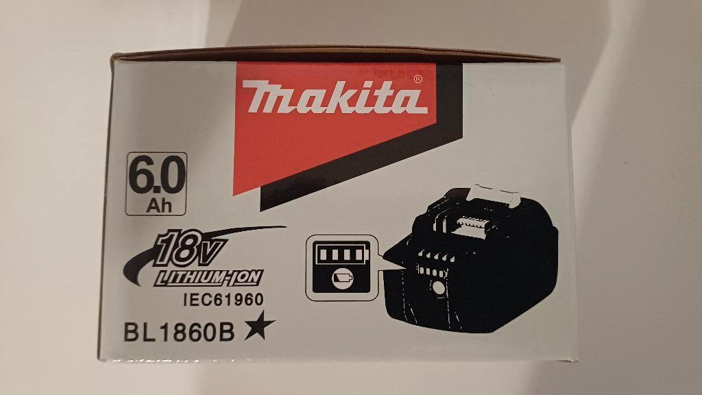 Makita Originele 18 volt Li-ion batterij 6ah + led indicator, Doe-het-zelf en Verbouw, 600 watt of meer, Nieuw, Ophalen of Verzenden
