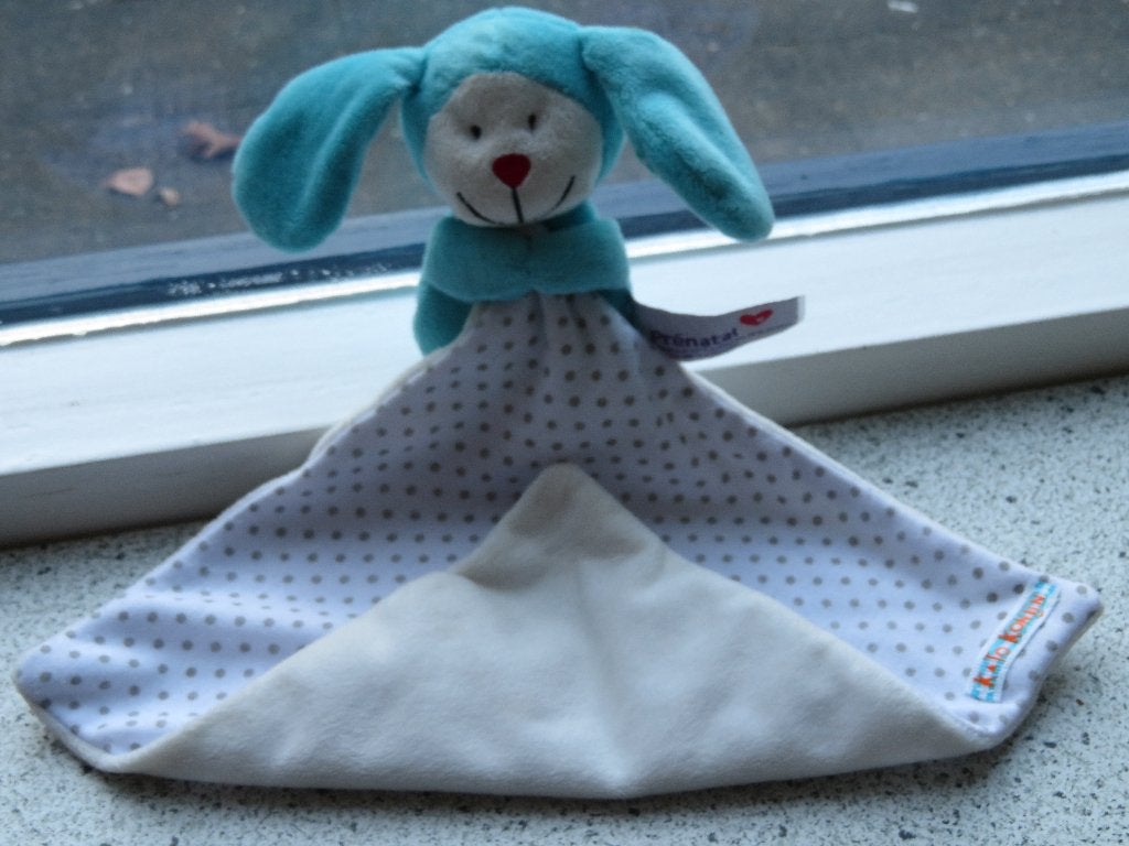 Knuffeldoek Konijn Kato konijntje van Prénatal zacht velours, Kinderen en Baby's, Prénatal, Konijn, Ophalen of Verzenden, Zo goed als nieuw