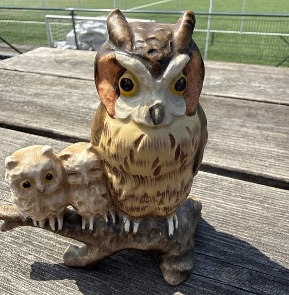 Goebel Uil beeldje met Uilskuikens, Ophalen of Verzenden, Zo goed als nieuw, Dier